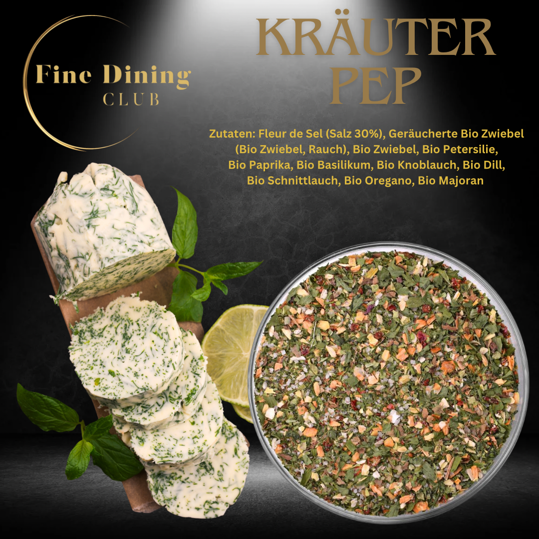 Kräuter Pep Kräuterbutter Gewürz für Grill und Brot